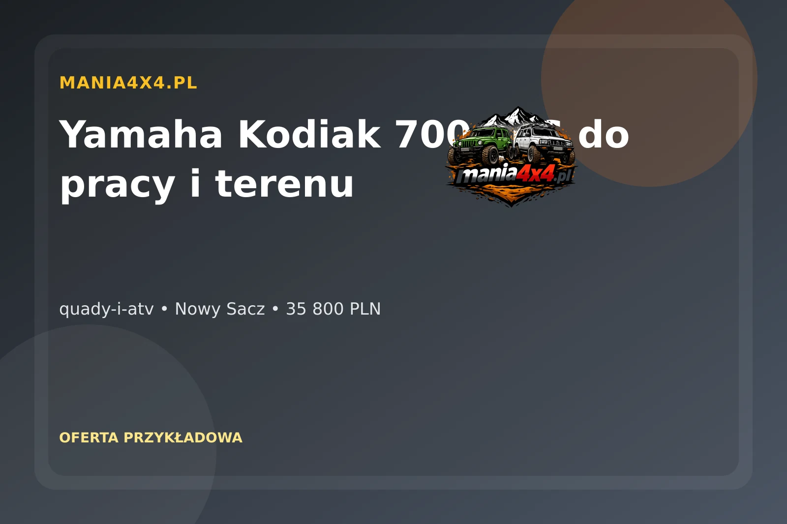 Yamaha Kodiak 700 EPS do pracy i terenu 2