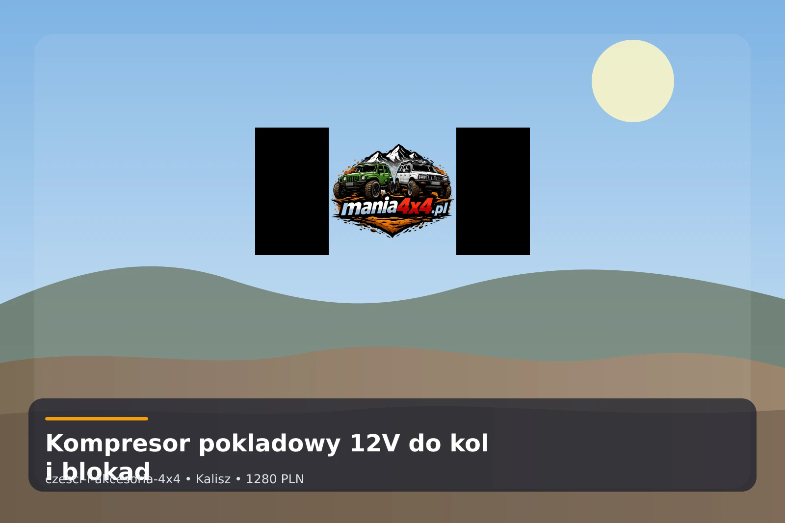 Kompresor pokladowy 12V do kol i blokad