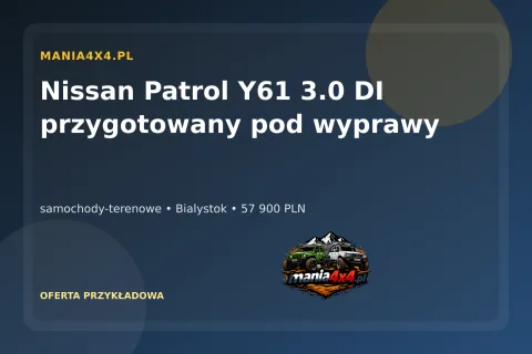 Nissan Patrol Y61 3.0 DI przygotowany pod wyprawy