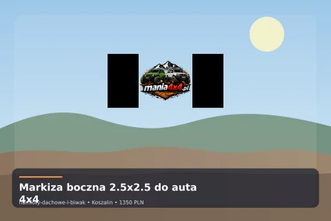 Markiza boczna 2.5x2.5 do auta 4x4