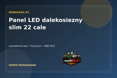 Panel LED dalekosiezny slim 22 cale