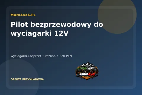 Pilot bezprzewodowy do wyciagarki 12V