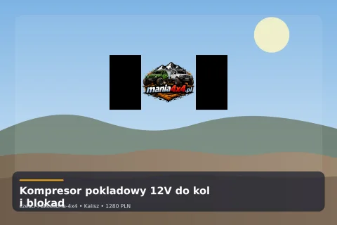 Kompresor pokladowy 12V do kol i blokad